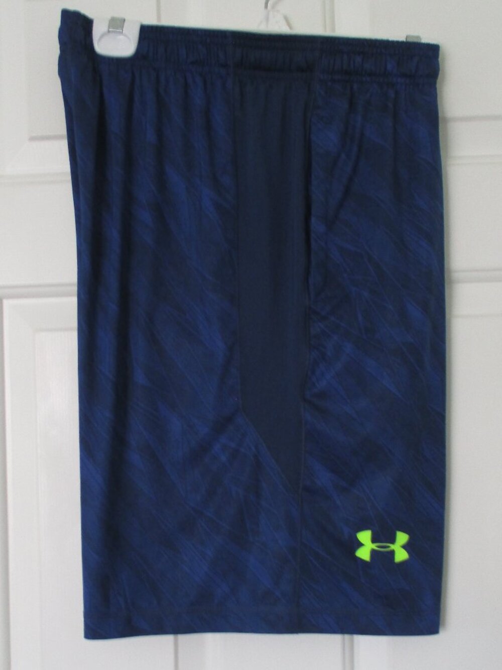 Under Armour Mens Dark Blue Stretch Camo Basketball Gym Short NWOT  32W-36W or L
